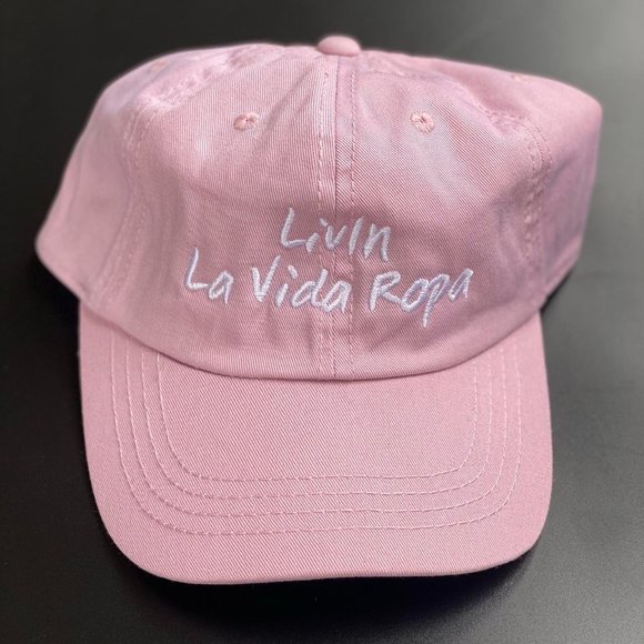 Livin La Vida Ropa Pink Baseball Hat - Picture 1 of 4